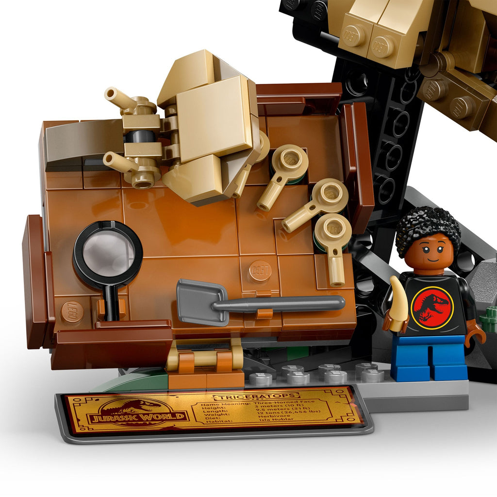 LEGO Jurassic World Les Fossils de Dinosaures: le Crâne du Tricératops 76969