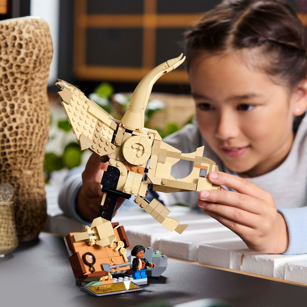 LEGO Jurassic World Les Fossils de Dinosaures: le Crâne du Tricératops 76969