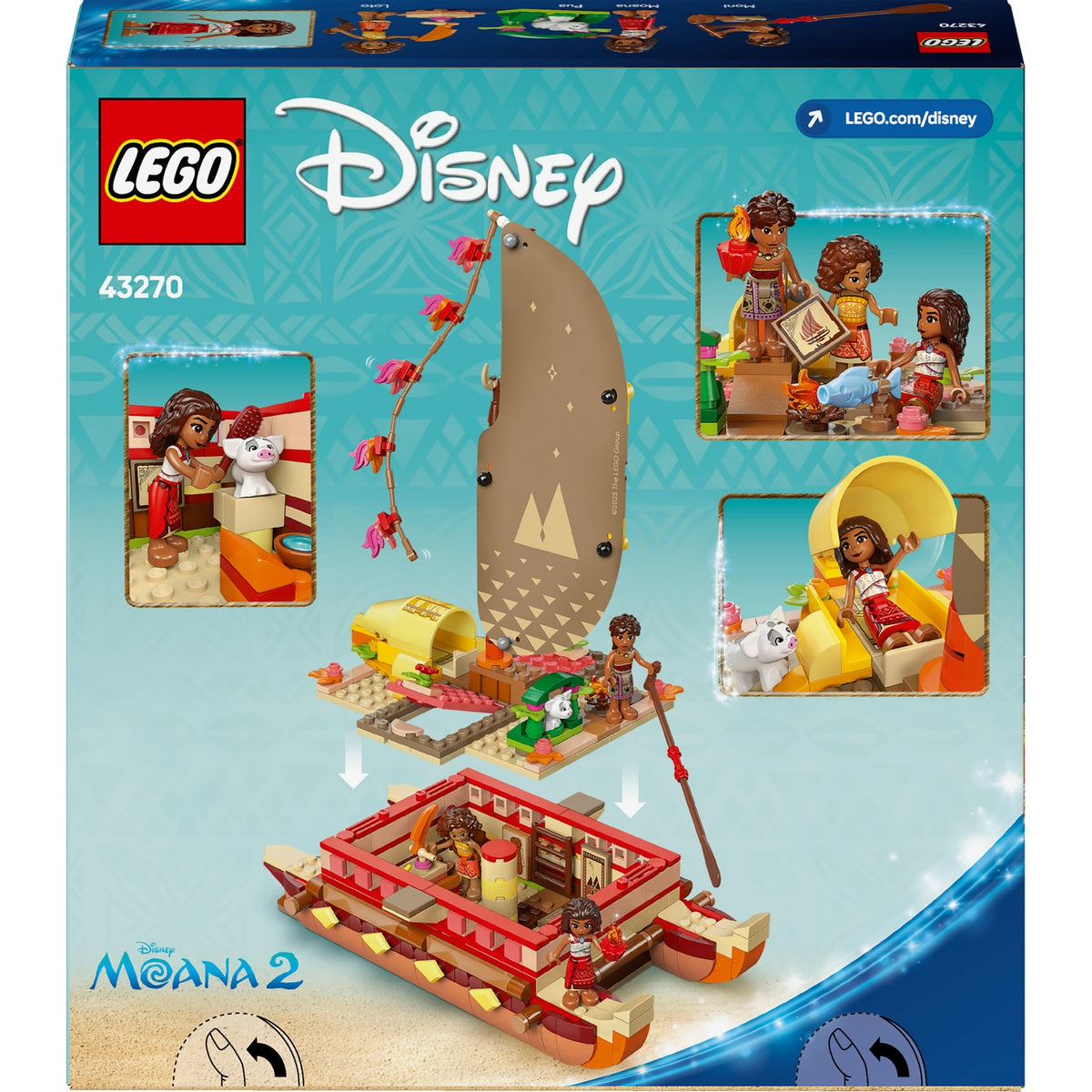 LEGO Disney Princess Le Bateau d'aventure de Vaiana 43270