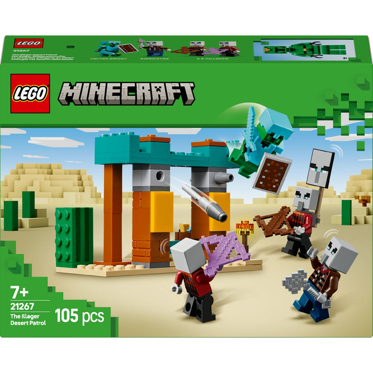 LEGO Minecraft La Patrouille d'Illageois de Désert 21267