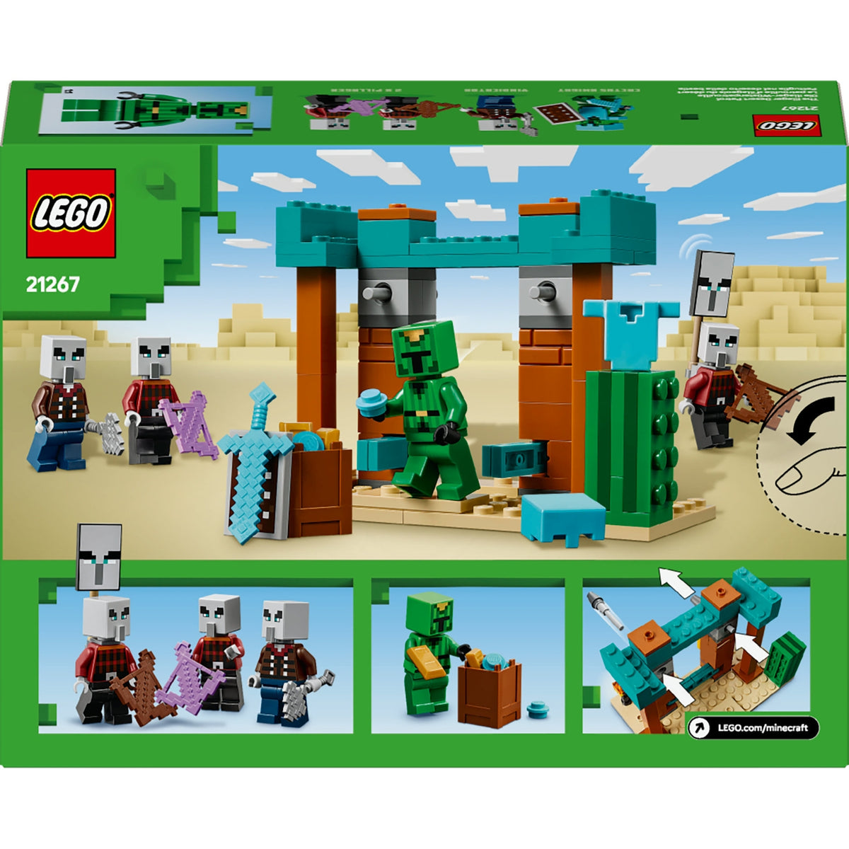LEGO Minecraft La Patrouille d'Illageois de Désert 21267