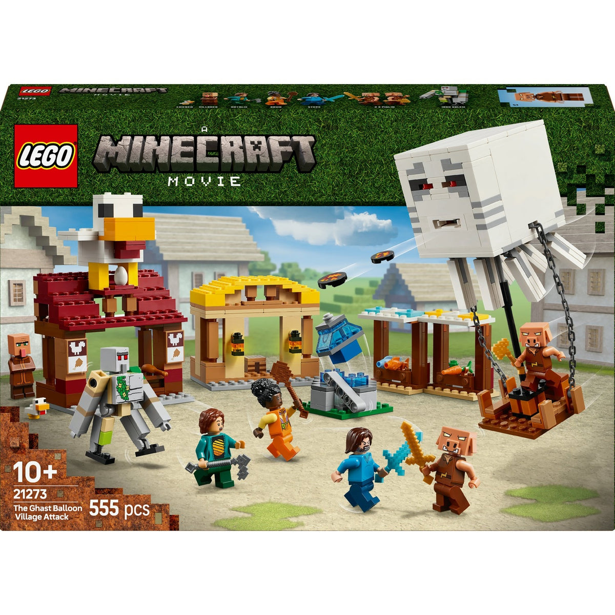 LEGO Minecraft Les Ghasts à l’attaque du village 21273