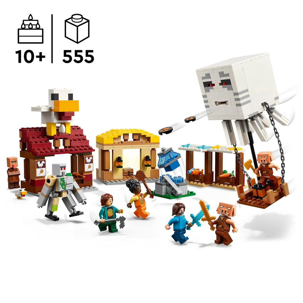 LEGO Minecraft Les Ghasts à l’attaque du village 21273