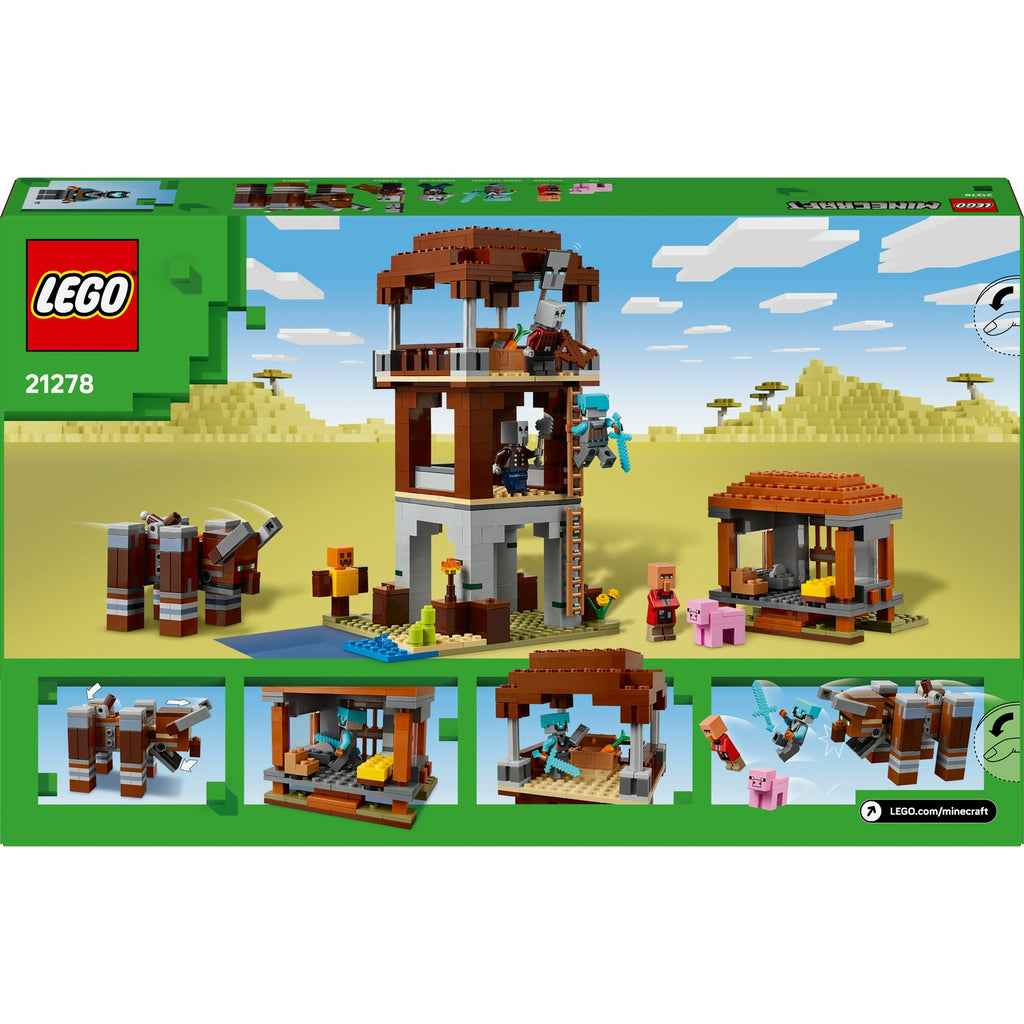 LEGO Minecraft L’Avant-Poste de Pillards et le Ravageur 21278