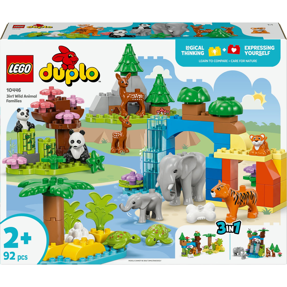 LEGO Duplo Ma Ville Familles d'Animaux Sauvages 3-en-1 10446