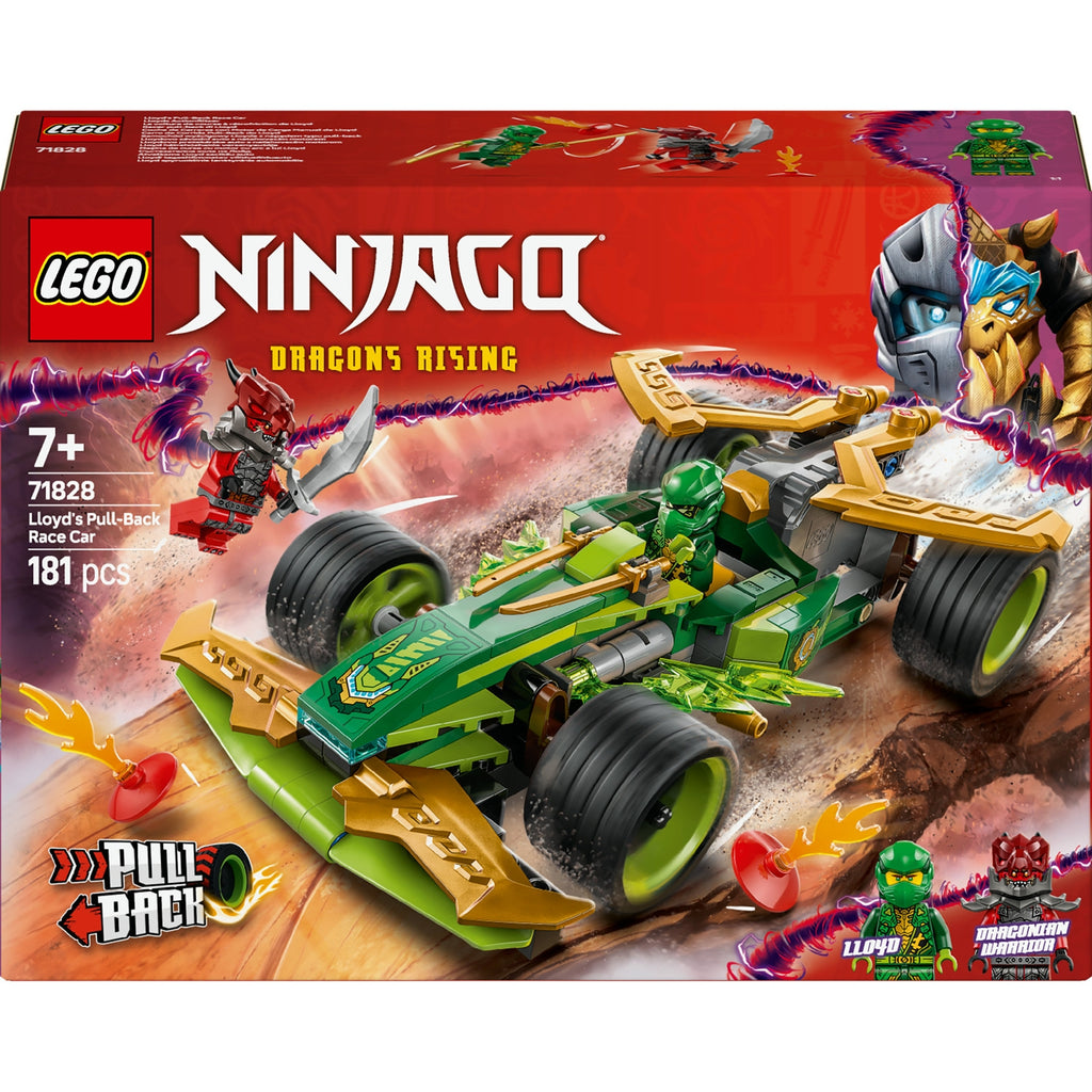 LEGO Ninjago La Voiture de Course à Rétrofriction de Lloyd 71828