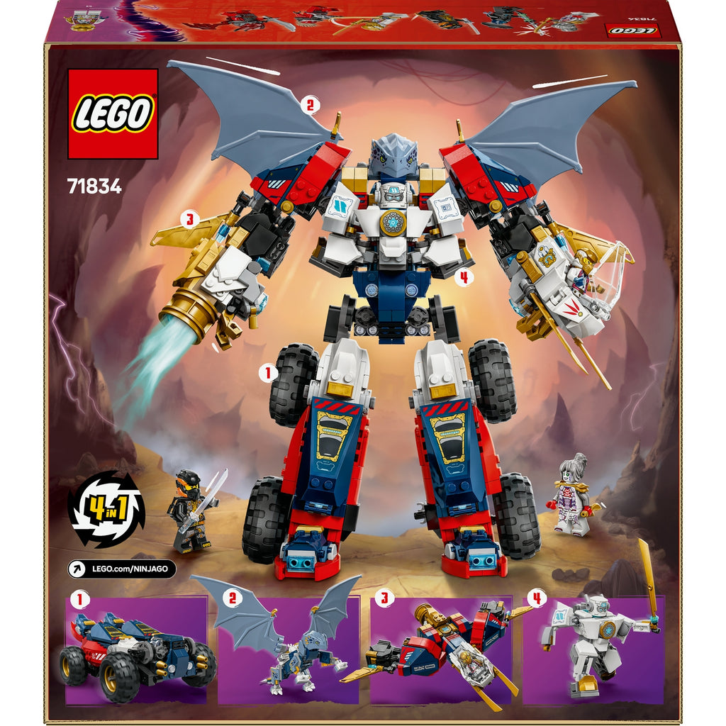 LEGO Ninjago Le Robot Ultra Comb de Zane 4-en-1