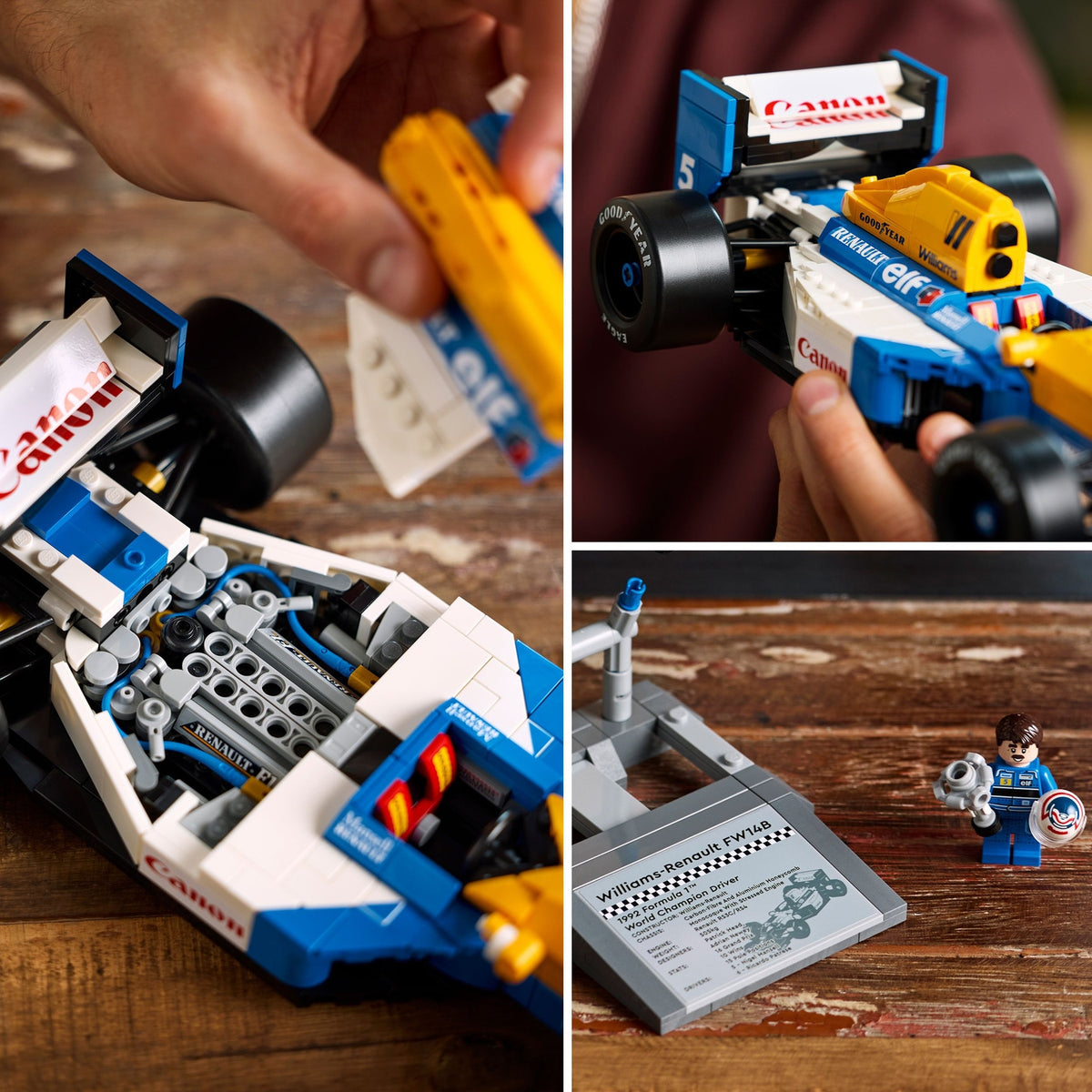 LEGO Icons Williams Racing FW14B et Nigel Mansell 10353