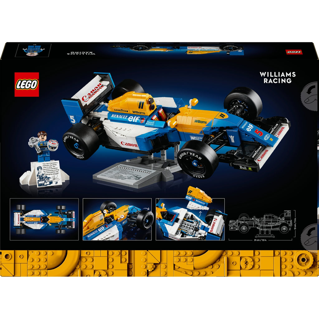 LEGO Icons Williams Racing FW14B et Nigel Mansell 10353