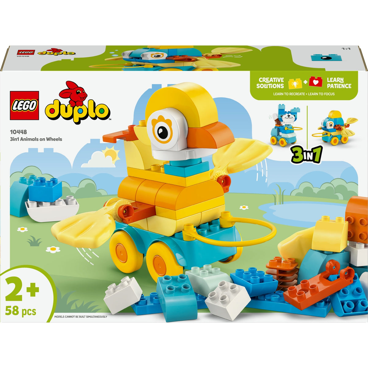 LEGO Duplo Ma ville animaux sur roues 3-en-1 10448
