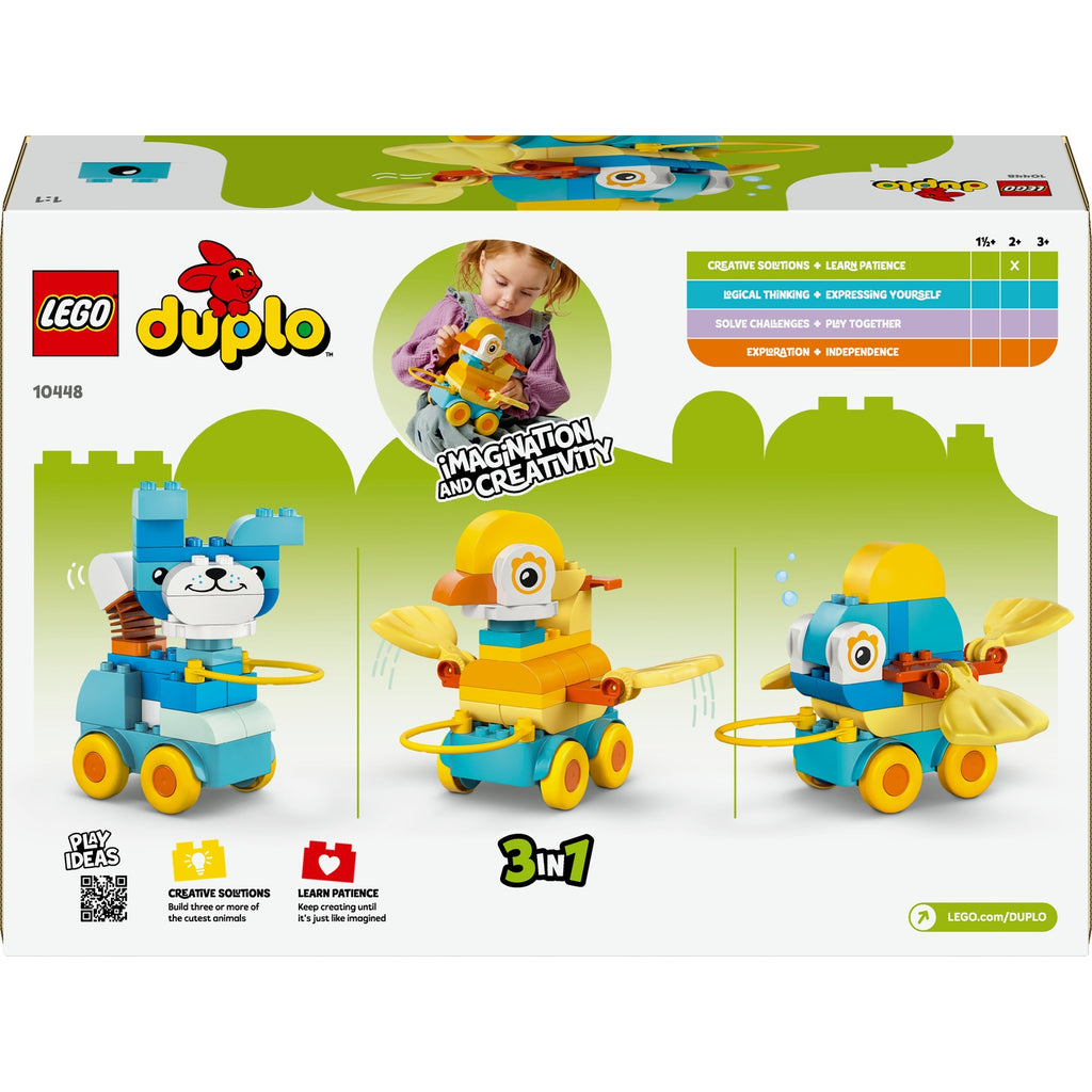 LEGO Duplo Ma ville animaux sur roues 3-en-1 10448