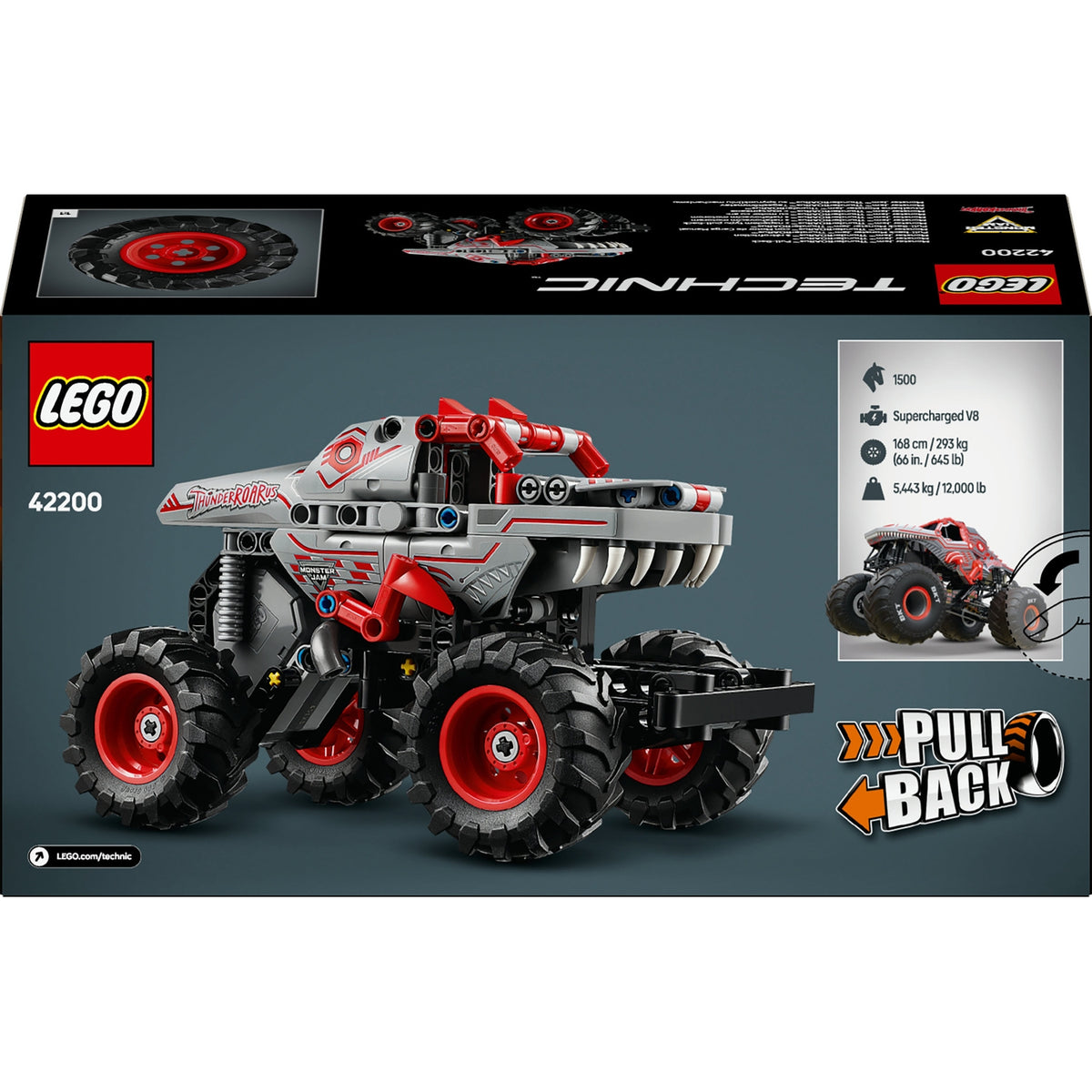 LEGO Technic Monster Jam ThunderROARus à rétrofriction 42200