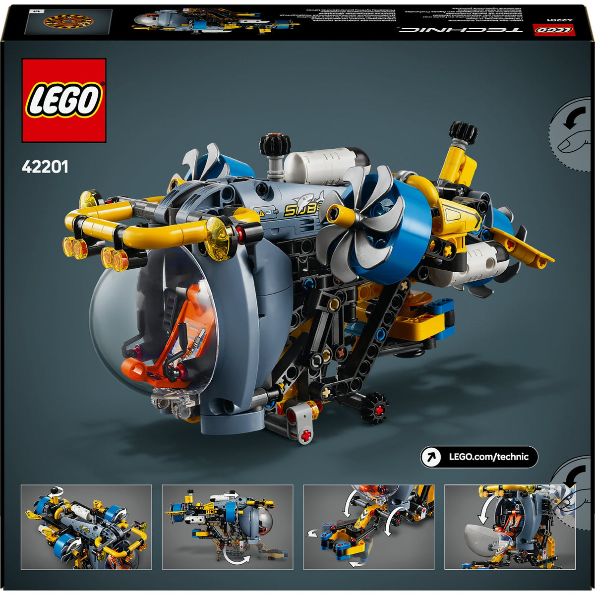 LEGO Technic Le Sous Marin de Recherche en Haute Mer 42201
