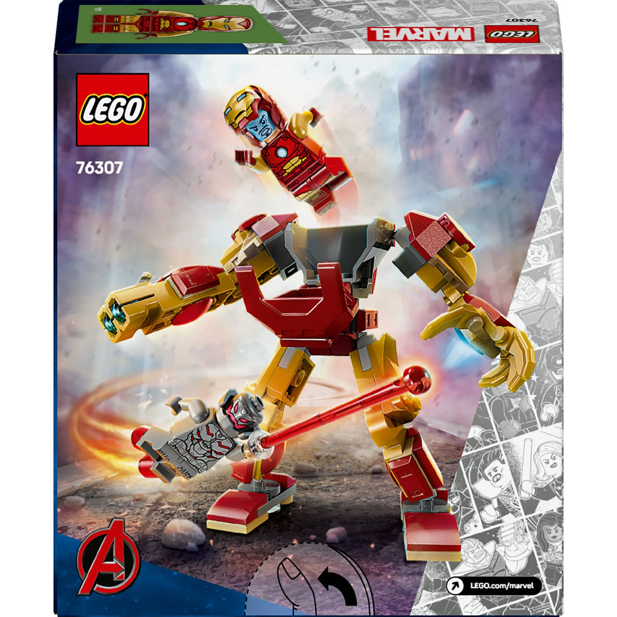 LEGO Marvel Le Robot d'Iron Man contre Ultron 76307