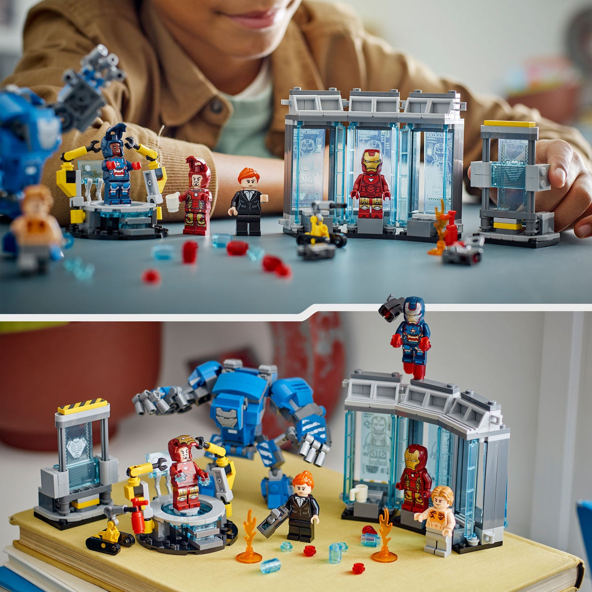 LEGO Marvel Le laboratoire d’Iron Man : la salle des armures 76315