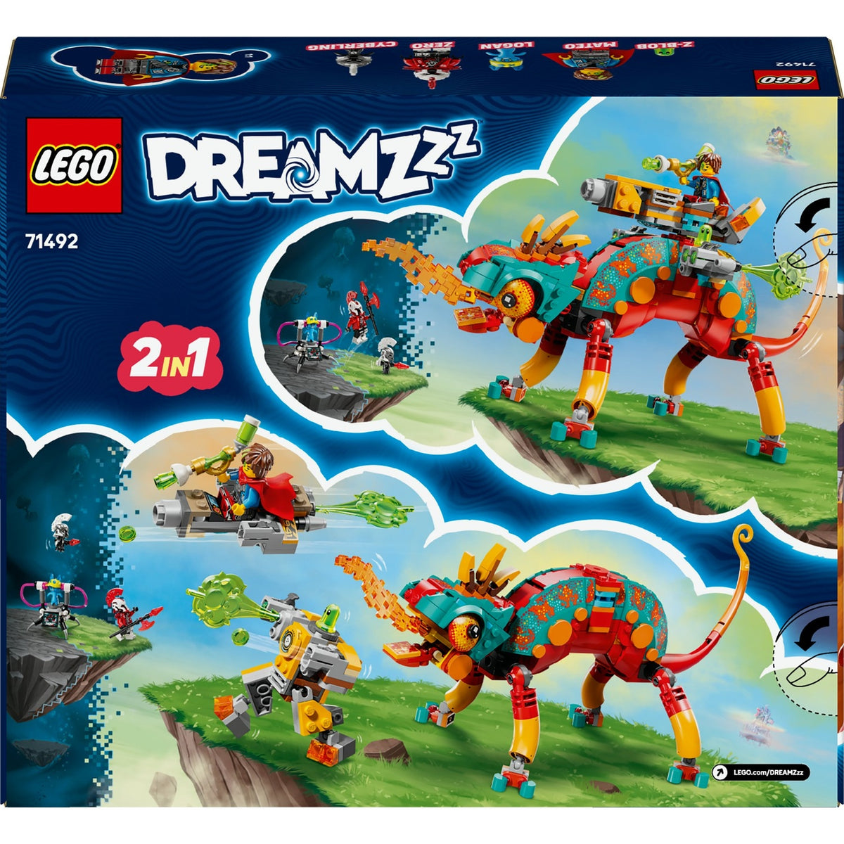 LEGO DREAMZzz Le Caméléon Cracheur de Feu de Mateo 71492