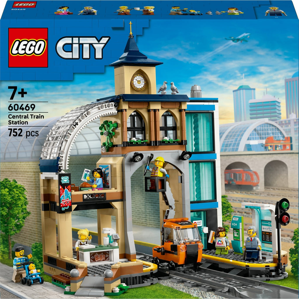LEGO City La Gare Centrale, Set pour Fans de Jeux de Construction 60469