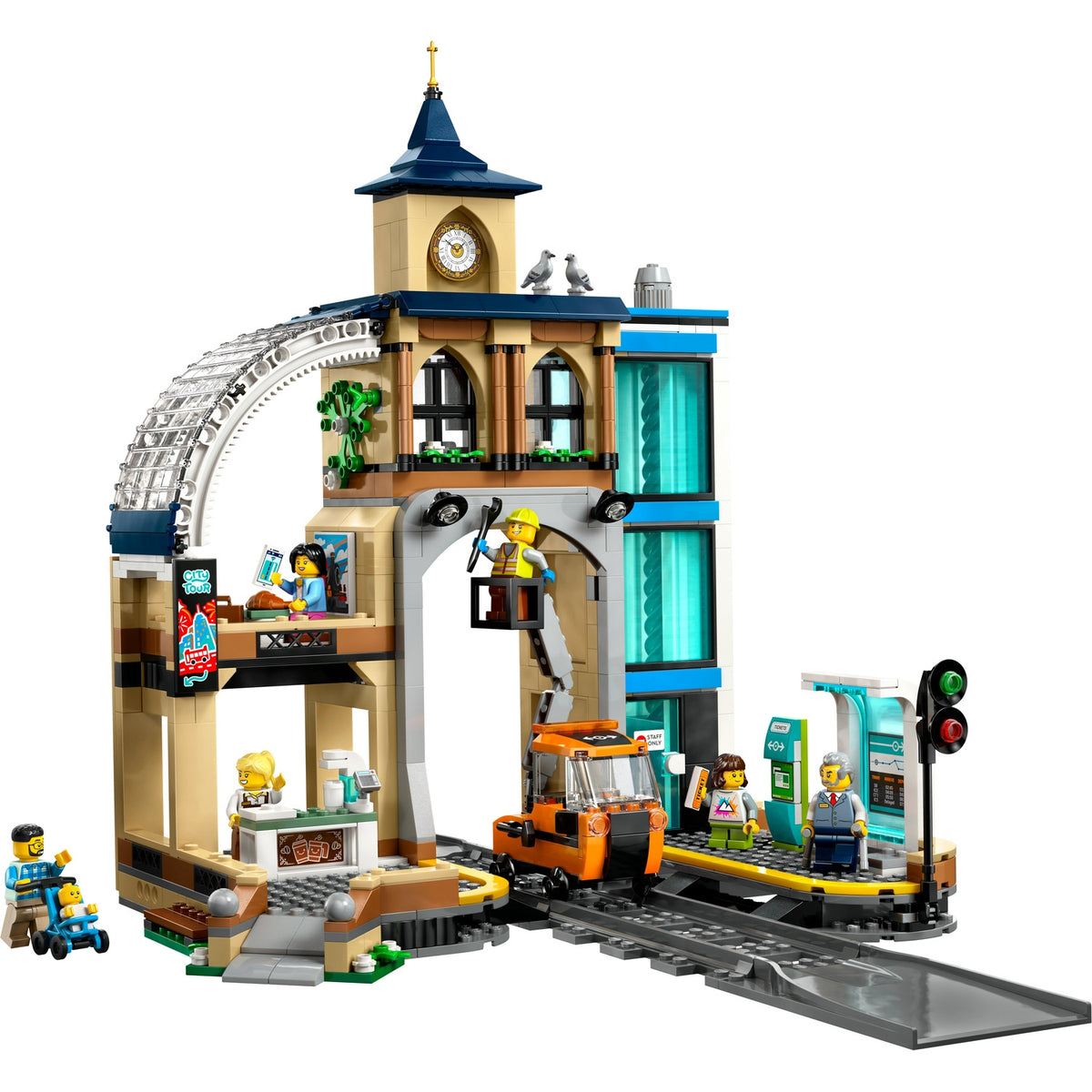 LEGO City La Gare Centrale, Set pour Fans de Jeux de Construction 60469
