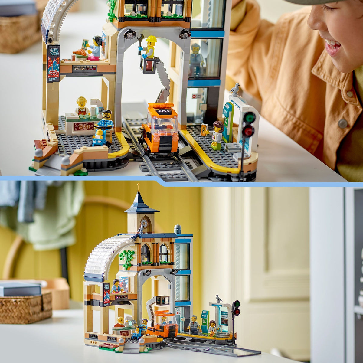 LEGO City La Gare Centrale, Set pour Fans de Jeux de Construction 60469