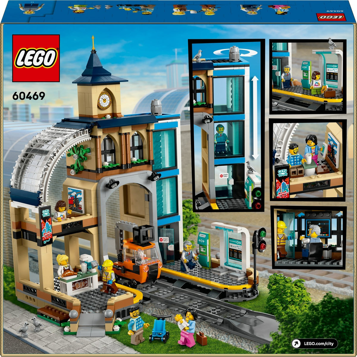 LEGO City La Gare Centrale, Set pour Fans de Jeux de Construction 60469