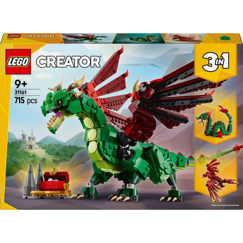 LEGO Creator 3-en-1 Le Dragon Médiéval 31161