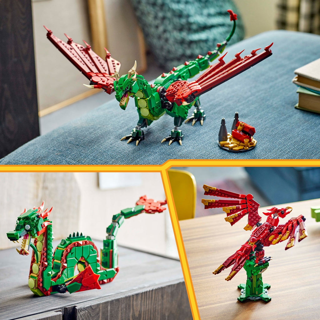 LEGO Creator 3-en-1 Le Dragon Médiéval 31161