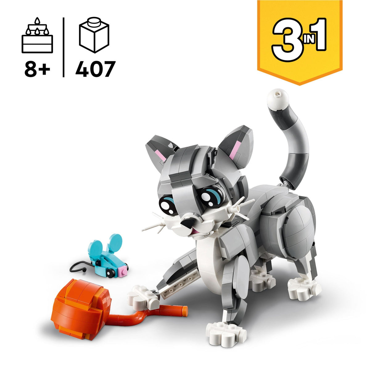 LEGO Creator 3-en-1 Le Chat Joueur 31163