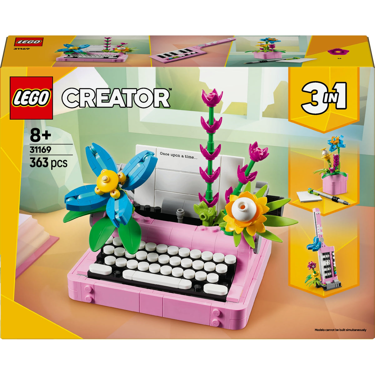 LEGO Creator 3-en-1 La Machine à Ecrire avec des Fleurs 31169
