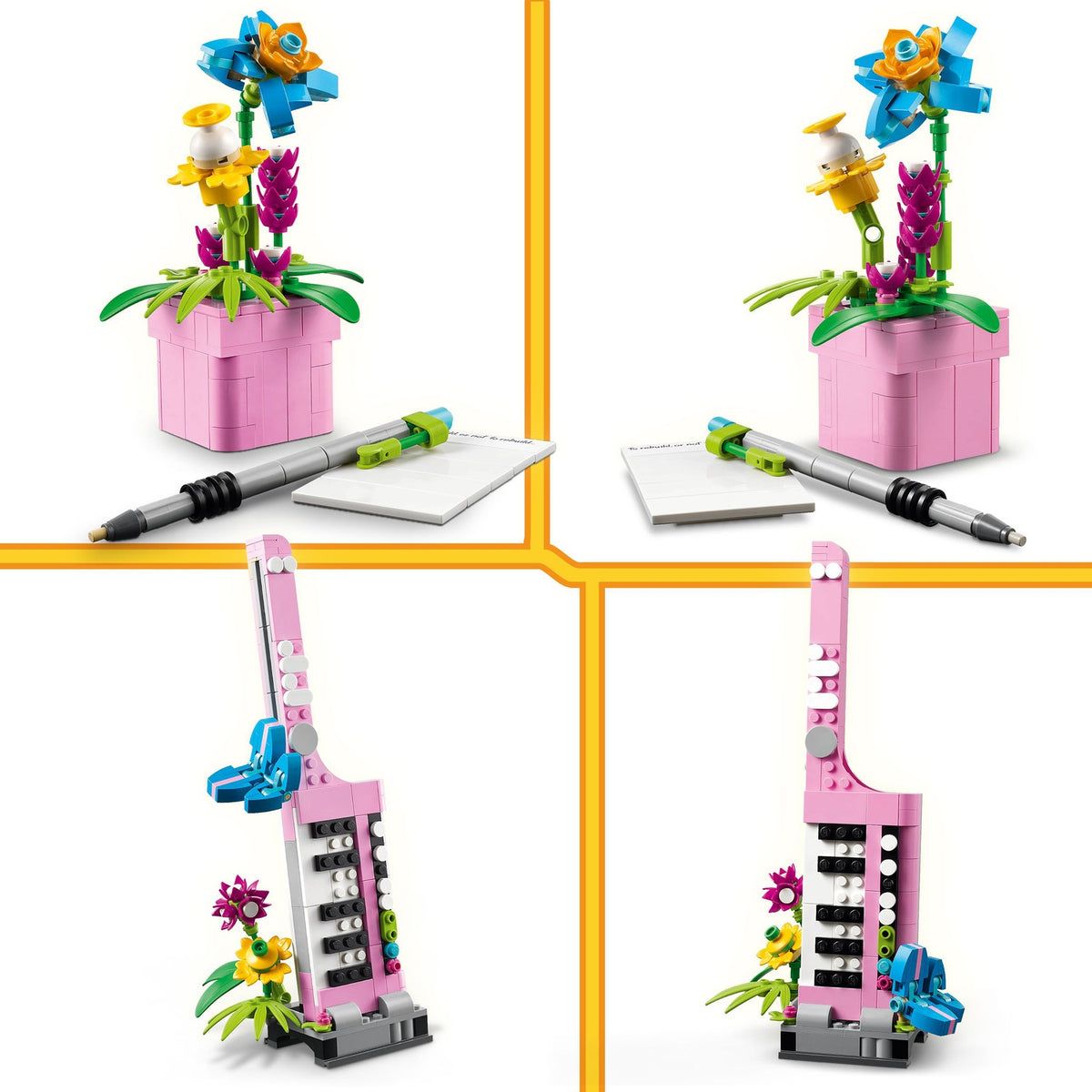 LEGO Creator 3-en-1 La Machine à Ecrire avec des Fleurs 31169