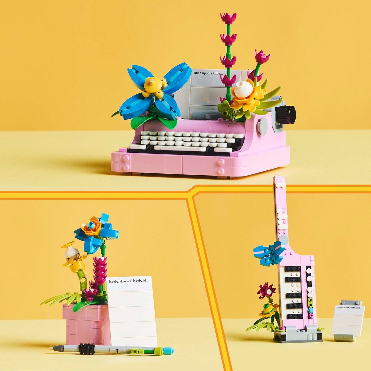 LEGO Creator 3-en-1 La Machine à Ecrire avec des Fleurs 31169