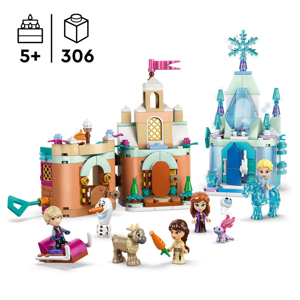 LEGO Disney Princess La Reine des Neiges Château d’Arendelle et Palais de Glace d’Elsa Miniatures 43278