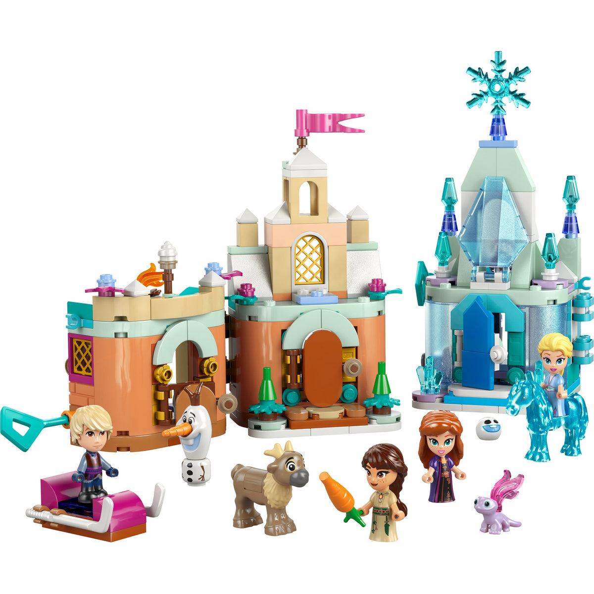 LEGO Disney Princess La Reine des Neiges Château d’Arendelle et Palais de Glace d’Elsa Miniatures 43278