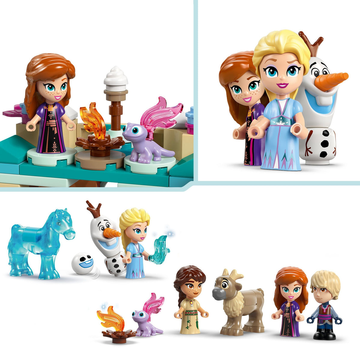 LEGO Disney Princess La Reine des Neiges Château d’Arendelle et Palais de Glace d’Elsa Miniatures 43278