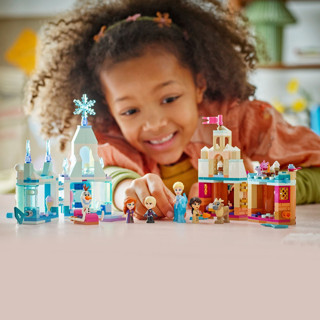 LEGO Disney Princess La Reine des Neiges Château d’Arendelle et Palais de Glace d’Elsa Miniatures 43278