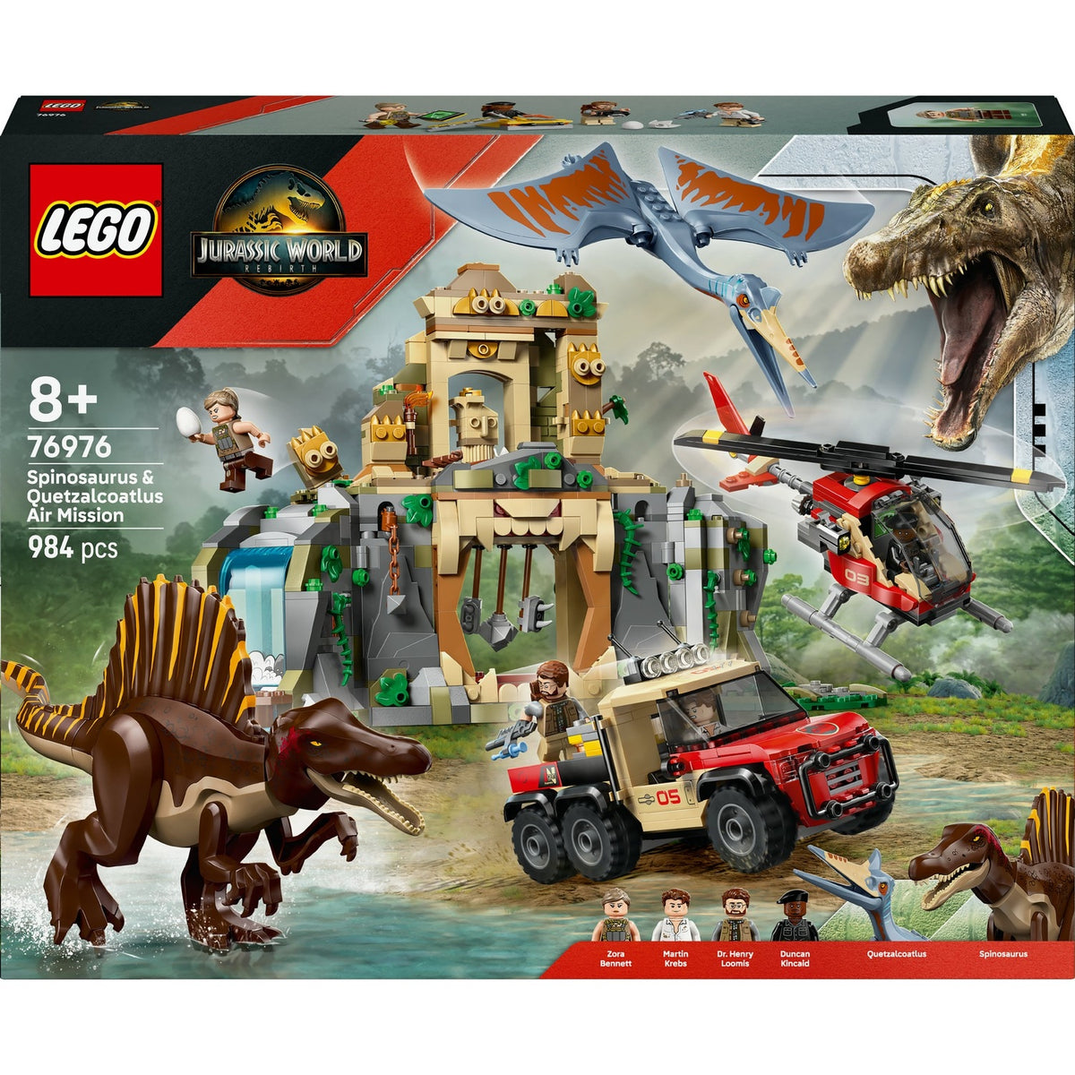 LEGO Jurassic World Mission Aérienne avec le Spinosaure et Quetzalcoatlus 76976