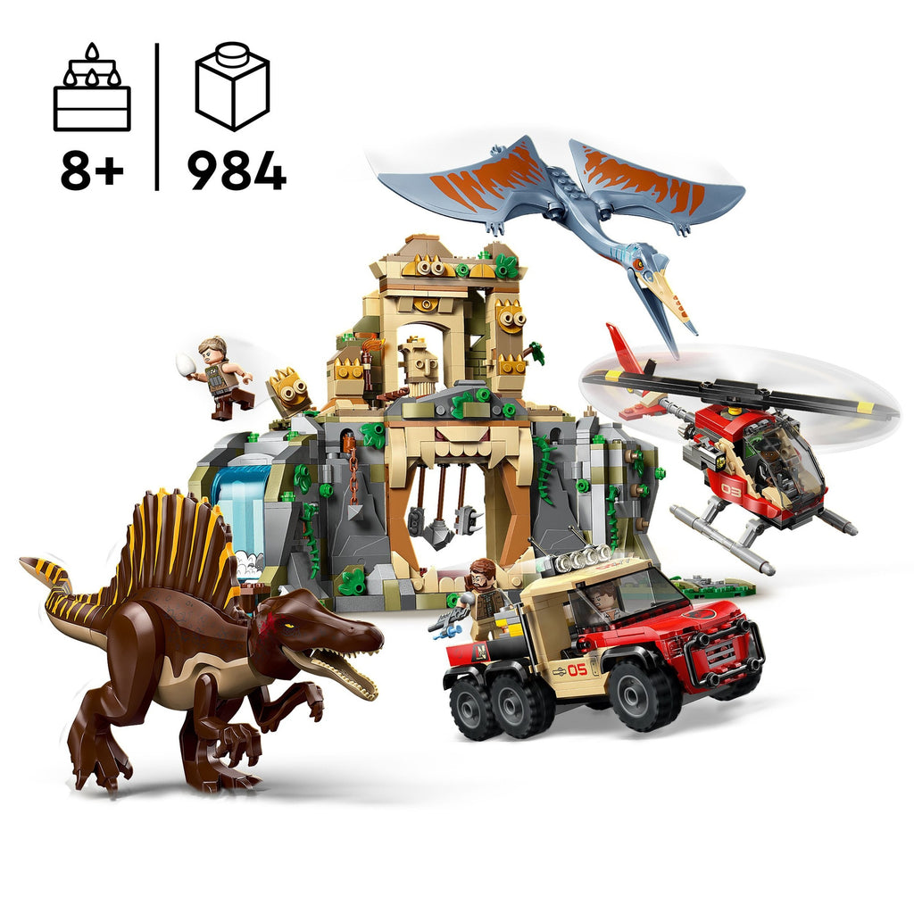 LEGO Jurassic World Mission Aérienne avec le Spinosaure et Quetzalcoatlus 76976