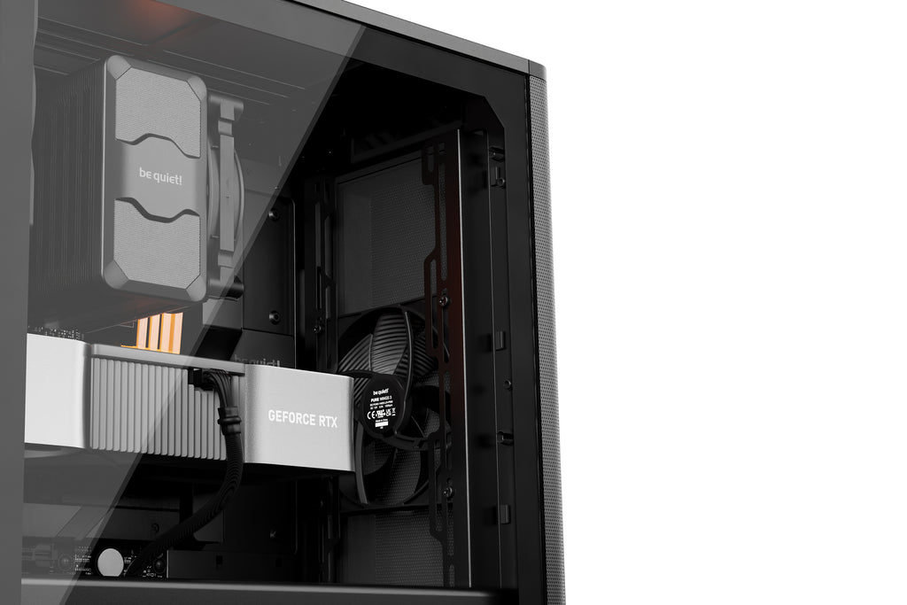 be quiet! Pure Base 501 Noir | Boîtier PC vitré , Mini ATX / Micro ATX / ATX, 2 ventilateurs Pure Wings 3 140 mm PWM