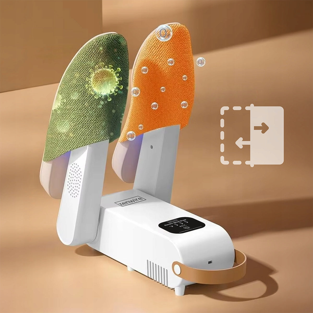 SÈCHE-CHaussures ÉLECTRIQUE POUR CHaussures, GANTS ET CHAUSSETTES AVEC DÉSINFECTION UV ET MINUTERIE