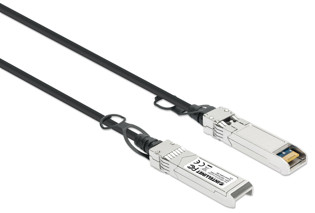 Intellinet 508445 Câble InfiniBand et Fibres Optiques SFP+ 3m, Noir et Argent