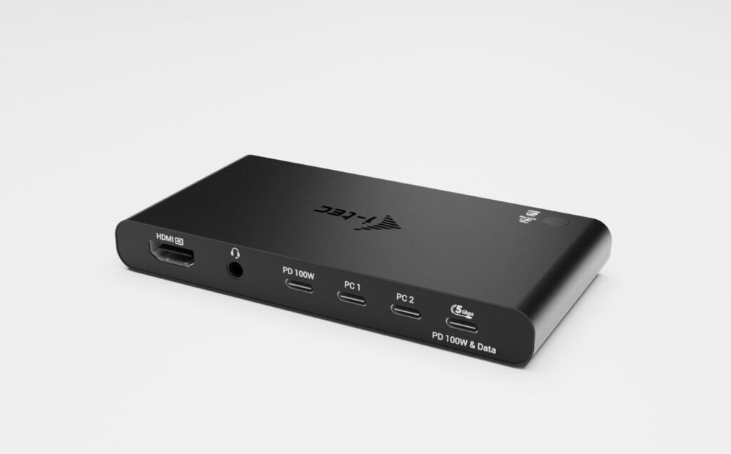 i-tec Station d'accueil KVM HDMI pour 2 hôtes, Power Delivery 2x 100W