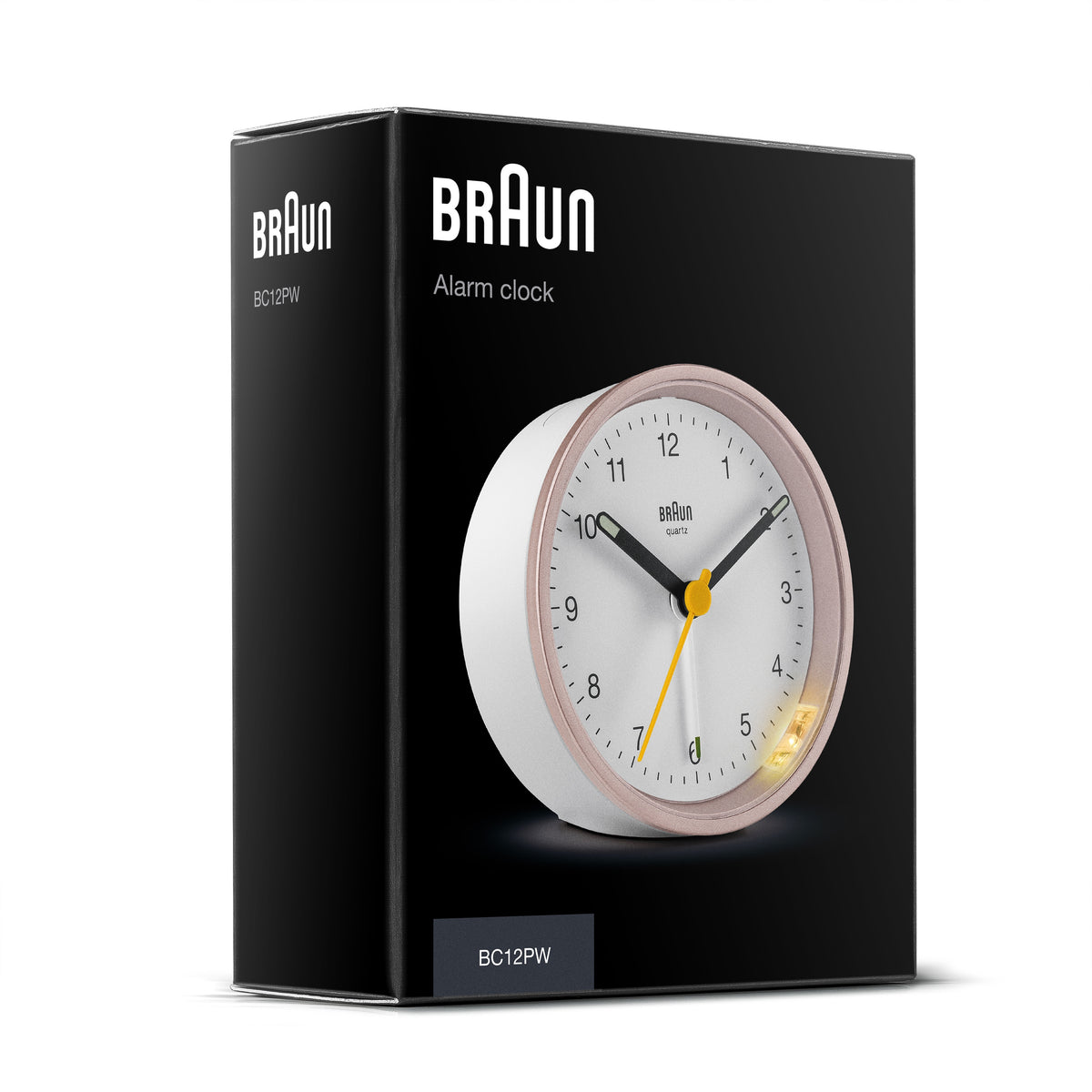 Braun BC12 Réveil à quartz Rose, Blanc