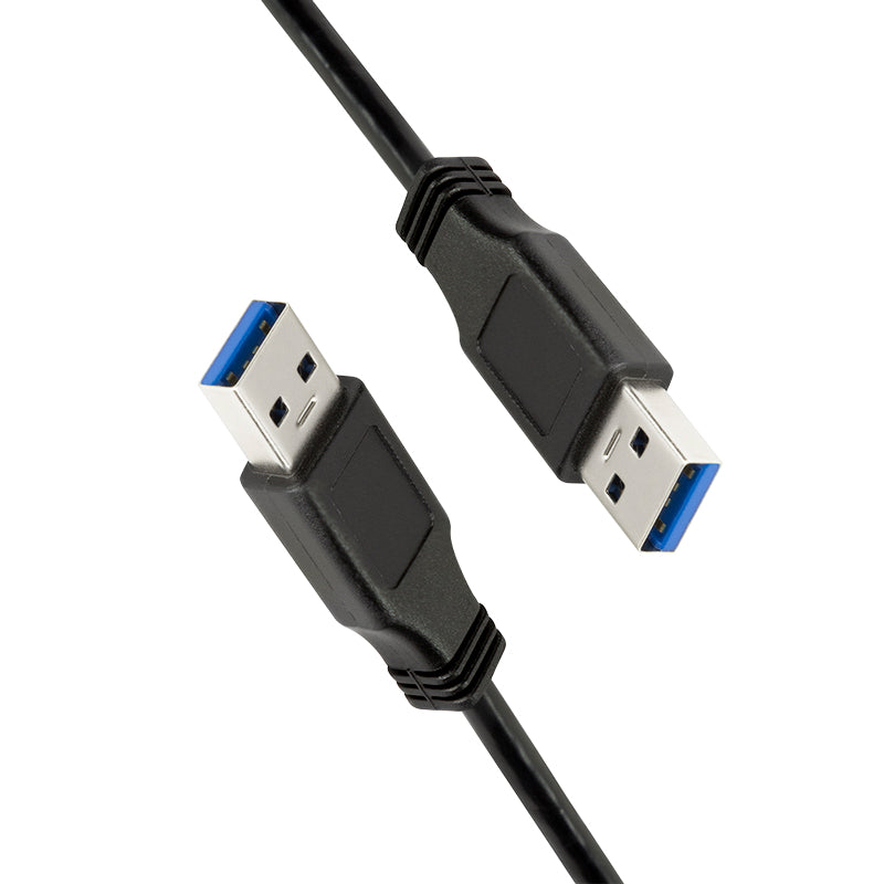 LogiLink Câble USB 3.2 Gen 1 (3.1 Gen 1) USB-A vers USB-A Mâle/Mâle, 2m, Noir