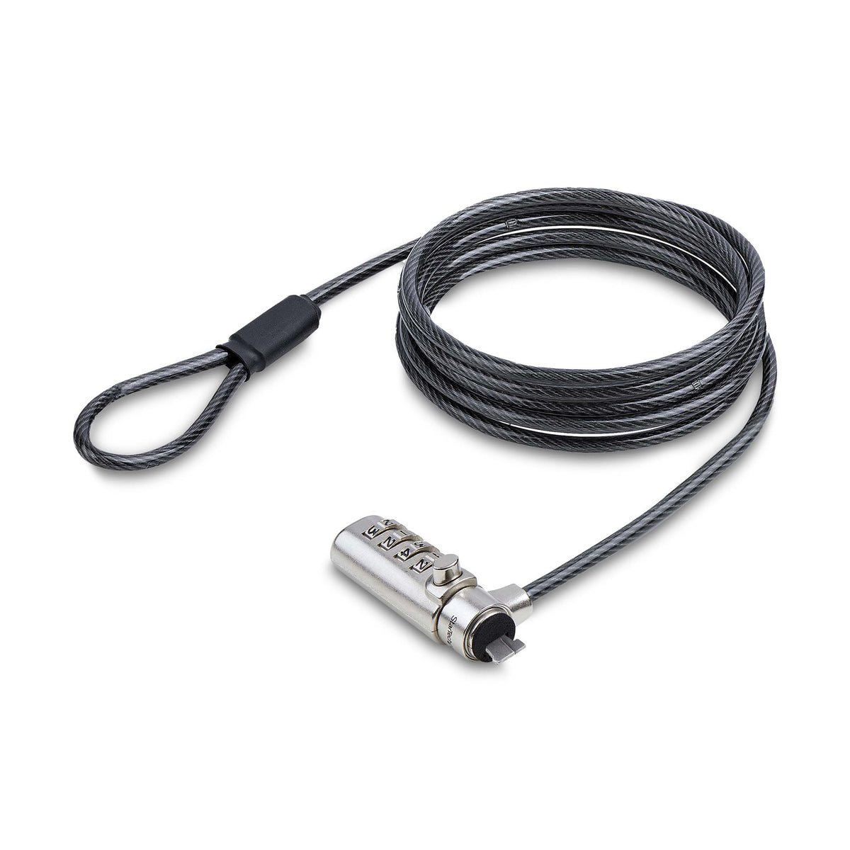 StarTech.com Antivol pour Ordinateur Portable K-Slot, Câble en Acier 1,5m, Serrure à Combinaison