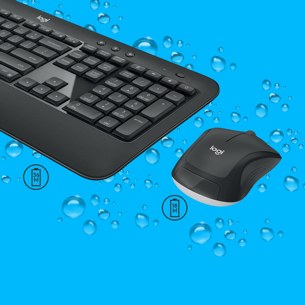Logitech MK540 Advanced Ensemble Clavier et Souris Sans Fil, Disposition US International