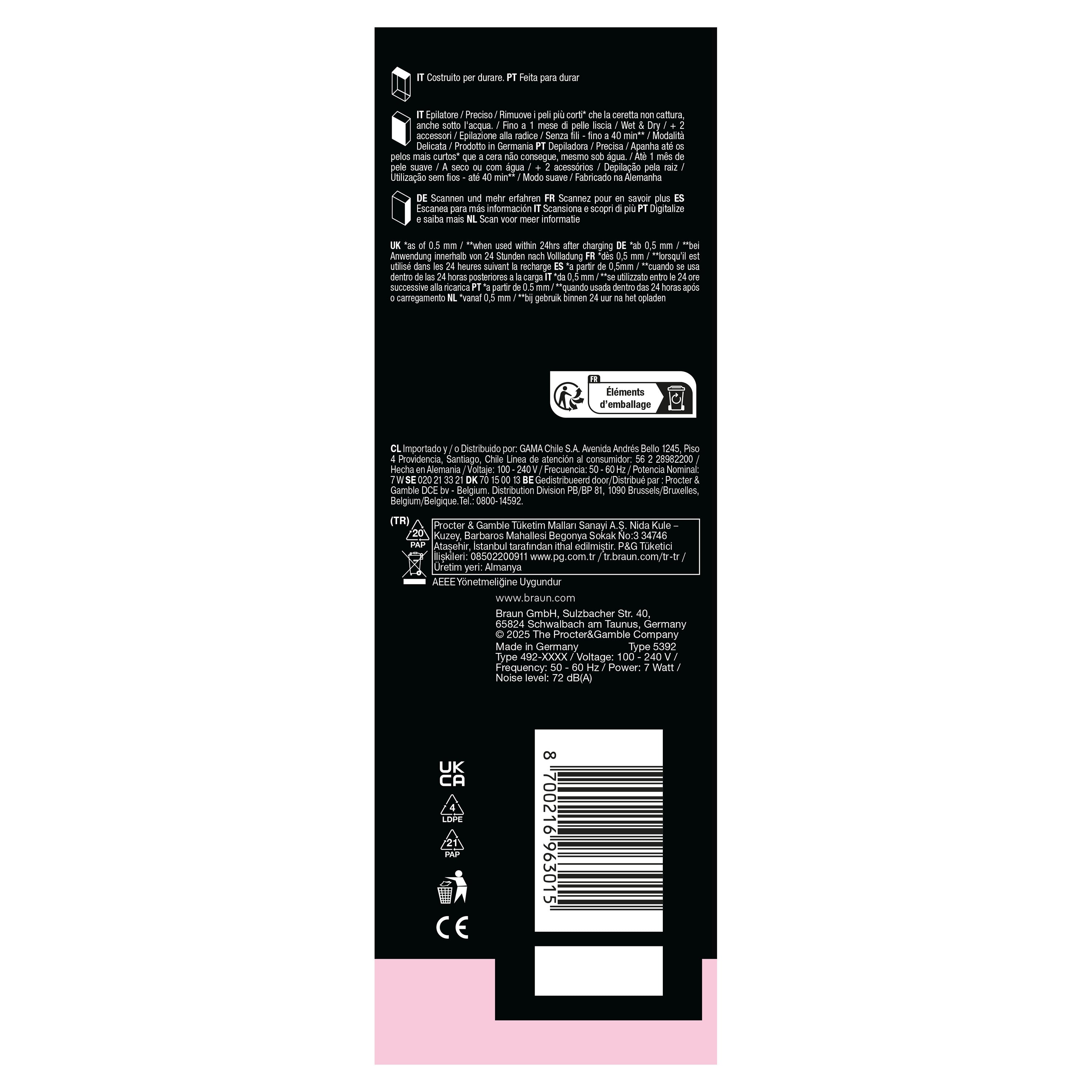 Braun Silk-epil 5 SE 5-011 28 pince(s) Blanc