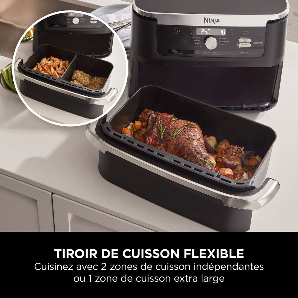 Ninja Friteuse sans huile Airfryer 10,4 L Foodi Flex AF500EU
