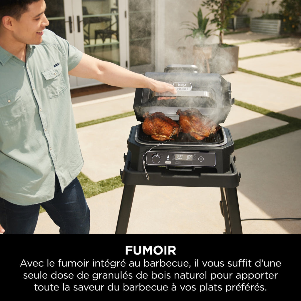 Ninja Barbecue électrique fumoir de table Woodfire Pro XL OG850EU