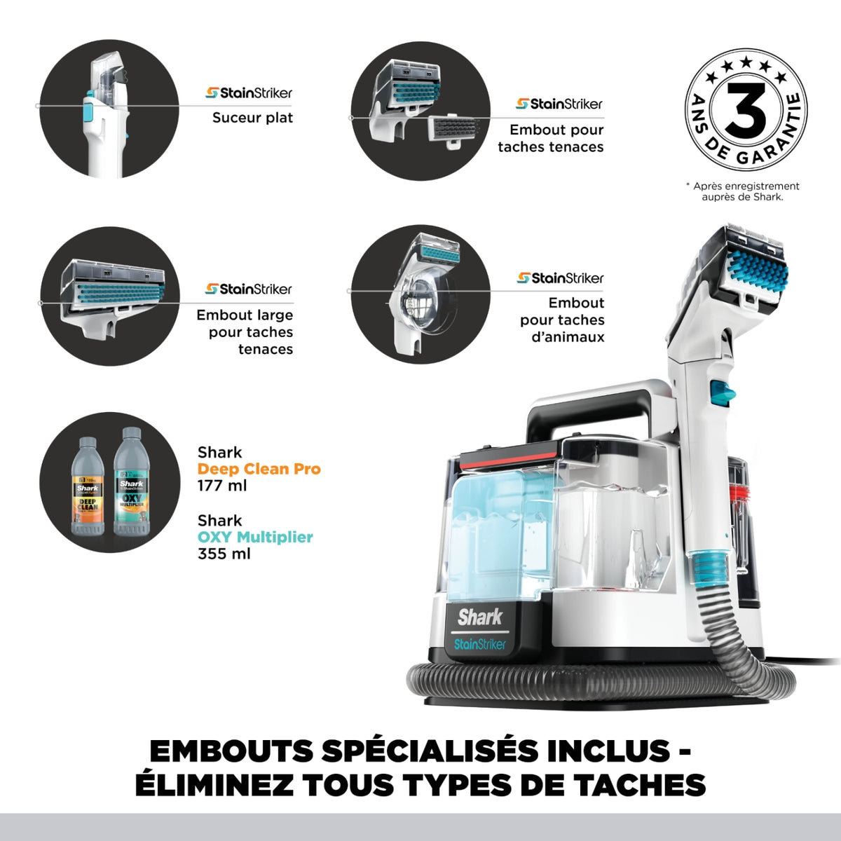 Shark Shampouineuse StainStriker Pet - PX200EUT