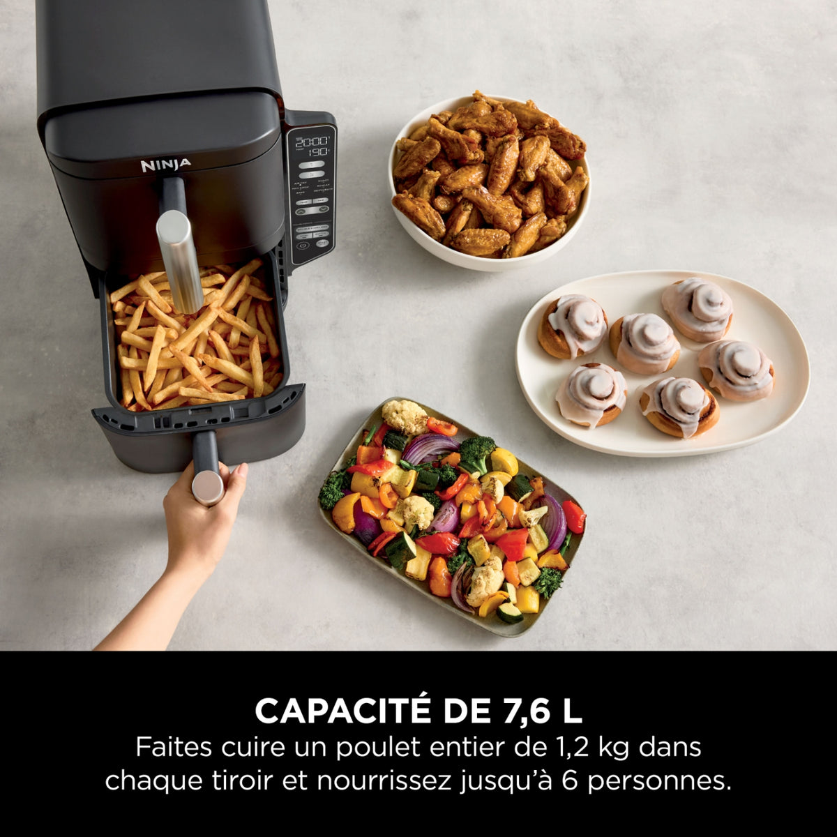 Ninja Friteuse sans huile Airfryer 7,5 L SL300EU