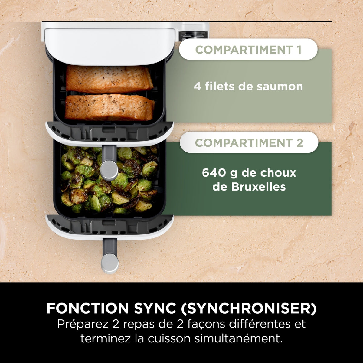 Ninja Friteuse sans huile Airfryer 9,5 L SL400EUWH